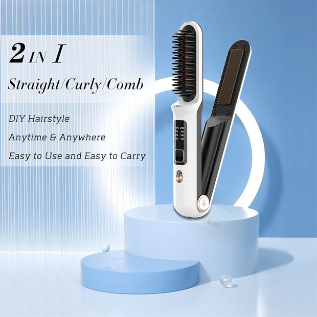 Wireless Professional Hair Straightener & Comb