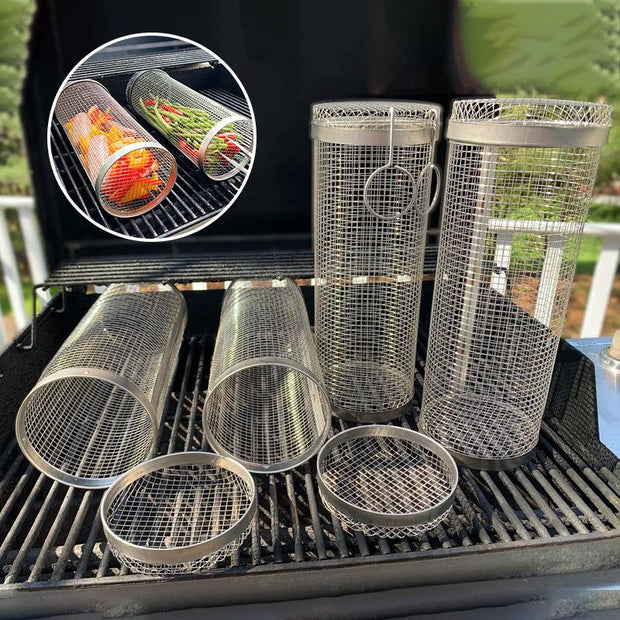 Stainless Steel BBQ Grill Basket