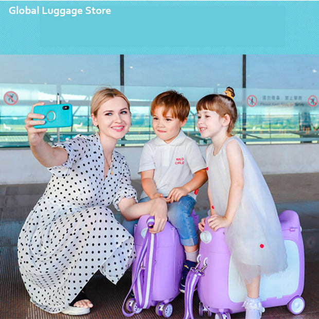 Multifunctional children's luggage suitcase